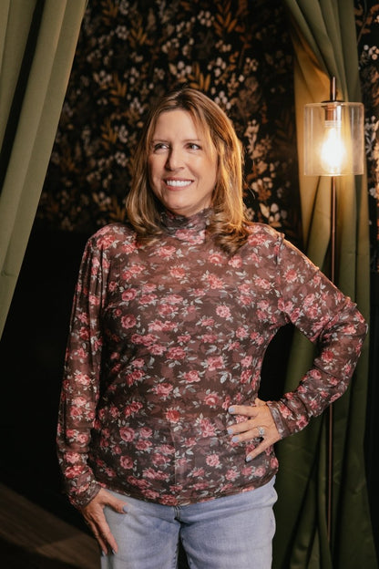 Autumn Rose Top - Reg & Curvy - Macoma Boutique120 Long Sleeve