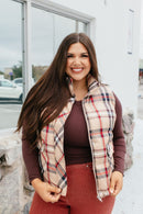 Autumn Stroll Plaid Vest - Macoma Boutique230 Outerwear