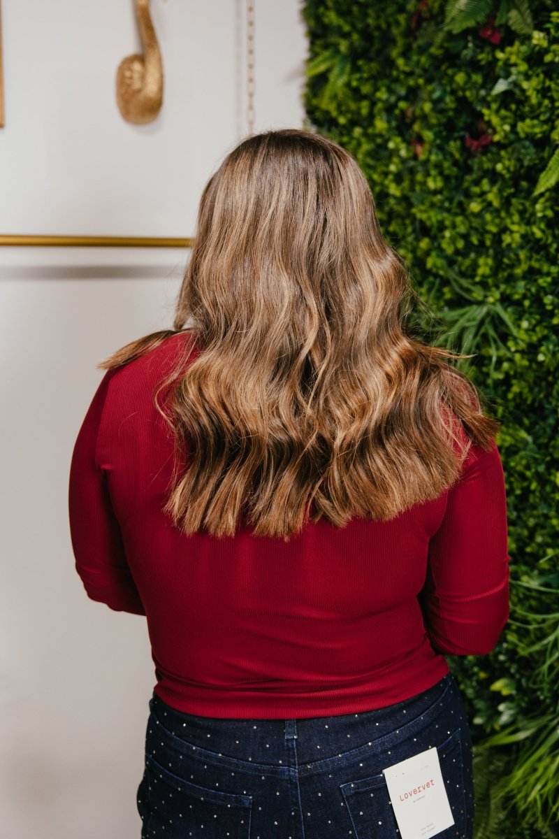 Back To Basics Top In Maroon - Reg & Curvy - Macoma Boutique120 Long Sleeve