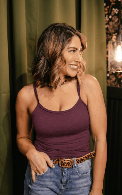 Bare Minimum Brami Tank In Fig - Reg & Curvy - Macoma Boutique110 Tanks