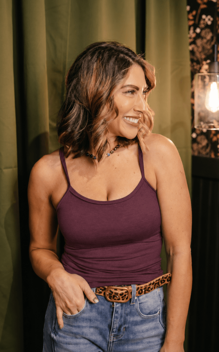 Bare Minimum Brami Tank In Fig - Reg & Curvy - Macoma Boutique110 Tanks