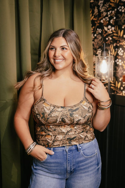 Bare Minimum Brami Tank In Real Tree Camo - Reg & Curvy - Macoma Boutique110 Tanks