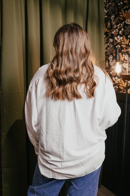 Barefoot Button Down Top - Macoma Boutique120 Long Sleeve