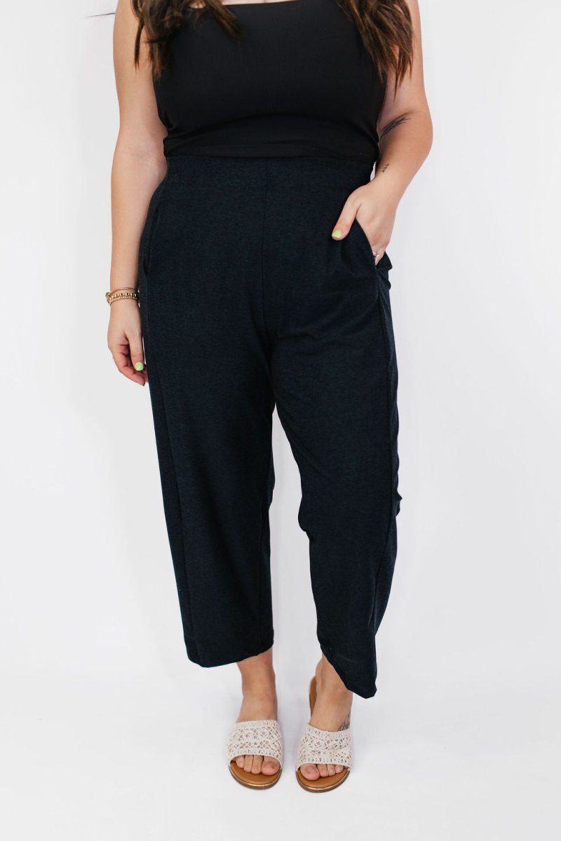 Barrel Pants in Black - Reg/Curvy - Macoma Boutique210 Other Bottoms
