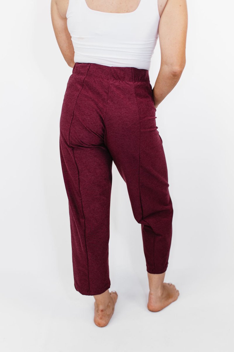 Barrel Pants in Burgundy - Reg/Curvy - Macoma Boutique210 Other Bottoms