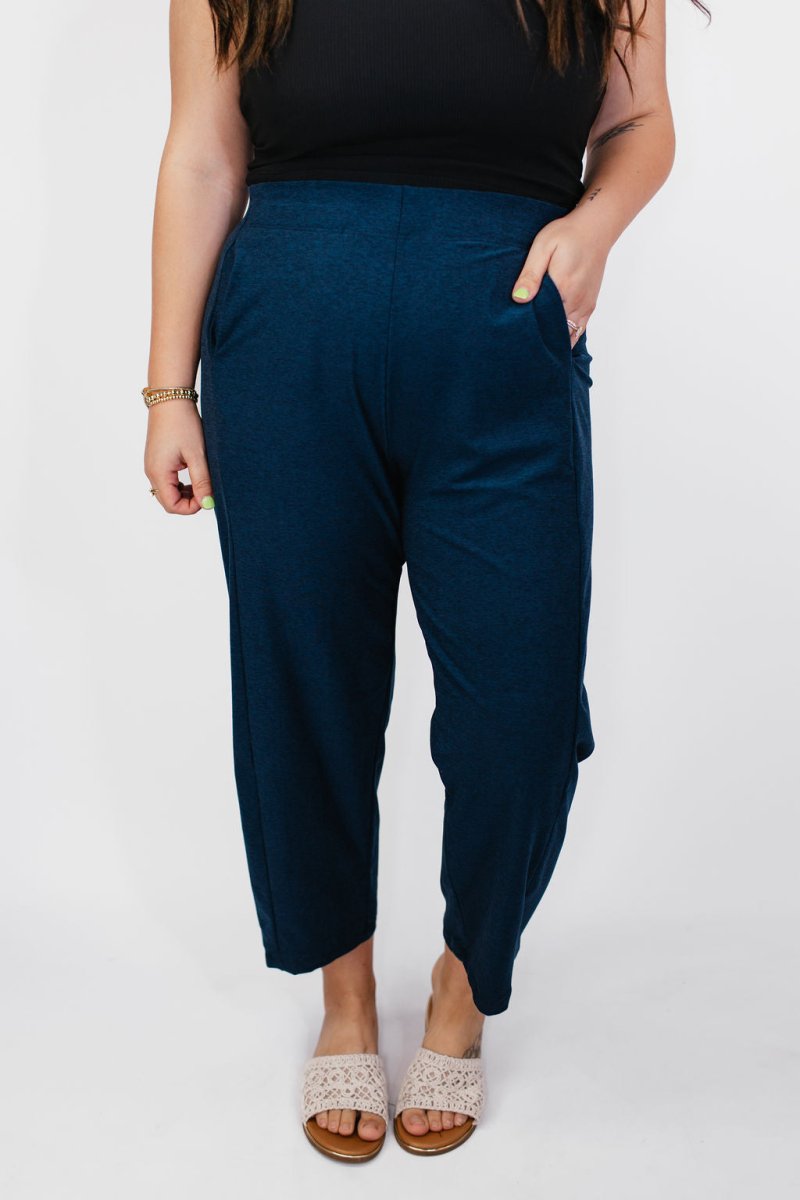 Barrel Pants in Navy - Reg/Curvy - Macoma Boutique210 Other Bottoms