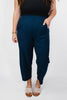 Barrel Pants in Navy - Reg/Curvy - Macoma Boutique210 Other Bottoms