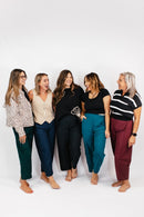 Barrel Pants in Navy - Reg/Curvy - Macoma Boutique210 Other Bottoms