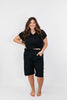 Barrel Shorts in Black - Reg/Curvy - FINAL SALE - Macoma Boutique180 Shorts
