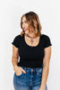 Be Glad In It Top in Black - FINAL SALE - Macoma Boutique100 Short Sleeve