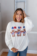 Beary American Sweatshirt - FINAL SALE - Macoma Boutique120 Long Sleeve
