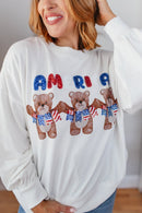 Beary American Sweatshirt - FINAL SALE - Macoma Boutique120 Long Sleeve