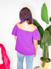 Belle Bloom Top in Magenta Purple - Reg/Curvy - FINAL SALE - Macoma Boutique100 Short Sleeve