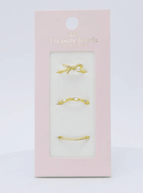 Belle Bow Ring Set I - 11 - Macoma Boutique310 Accessories/Jewelry