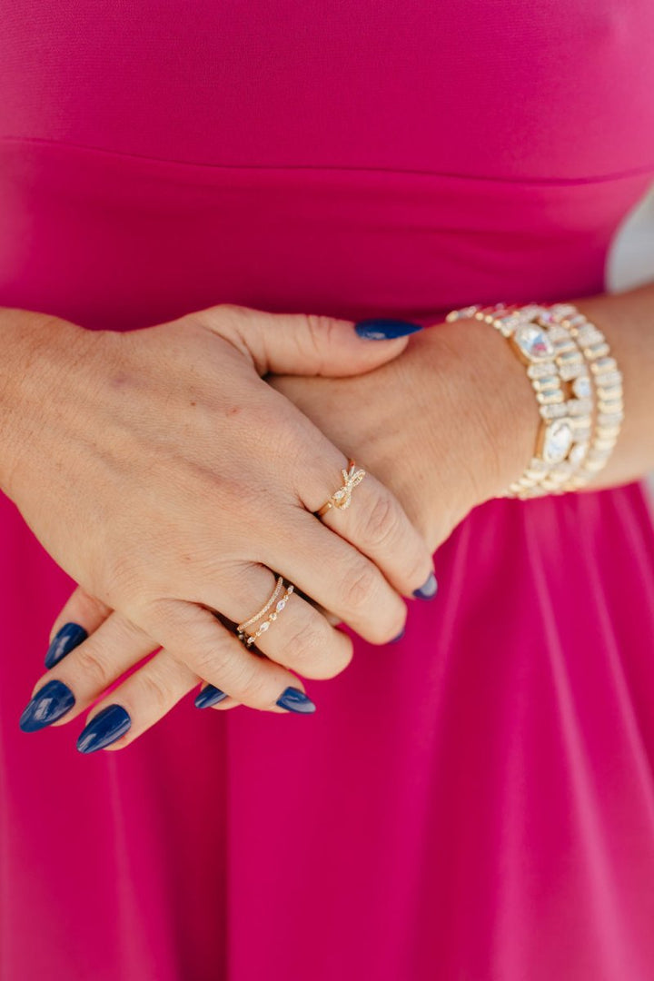 Belle Bow Ring Set I - 11 - Macoma Boutique310 Accessories/Jewelry