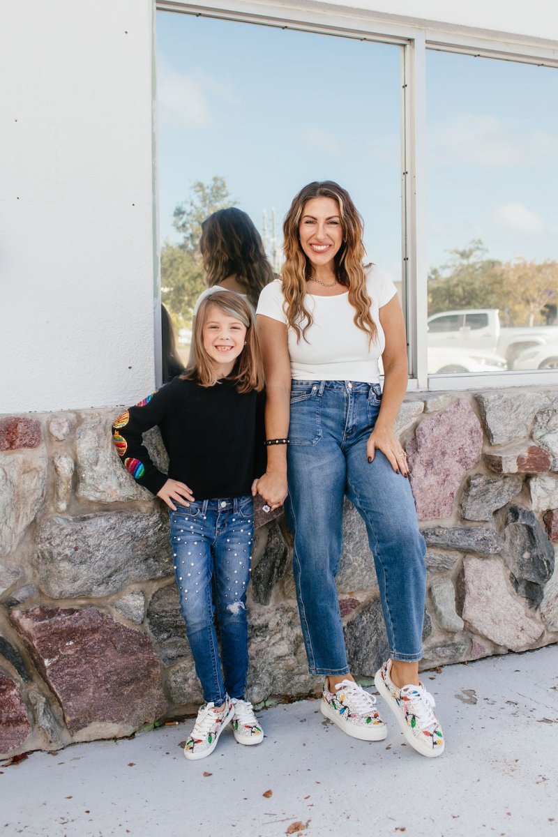 Betsey Johnson Women's Multi Light Sidny Sneakers - Macoma Boutique301 Sneakers