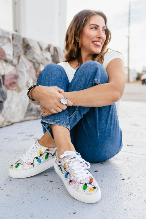 Betsey Johnson Women's Multi Light Sidny Sneakers - Macoma Boutique301 Sneakers