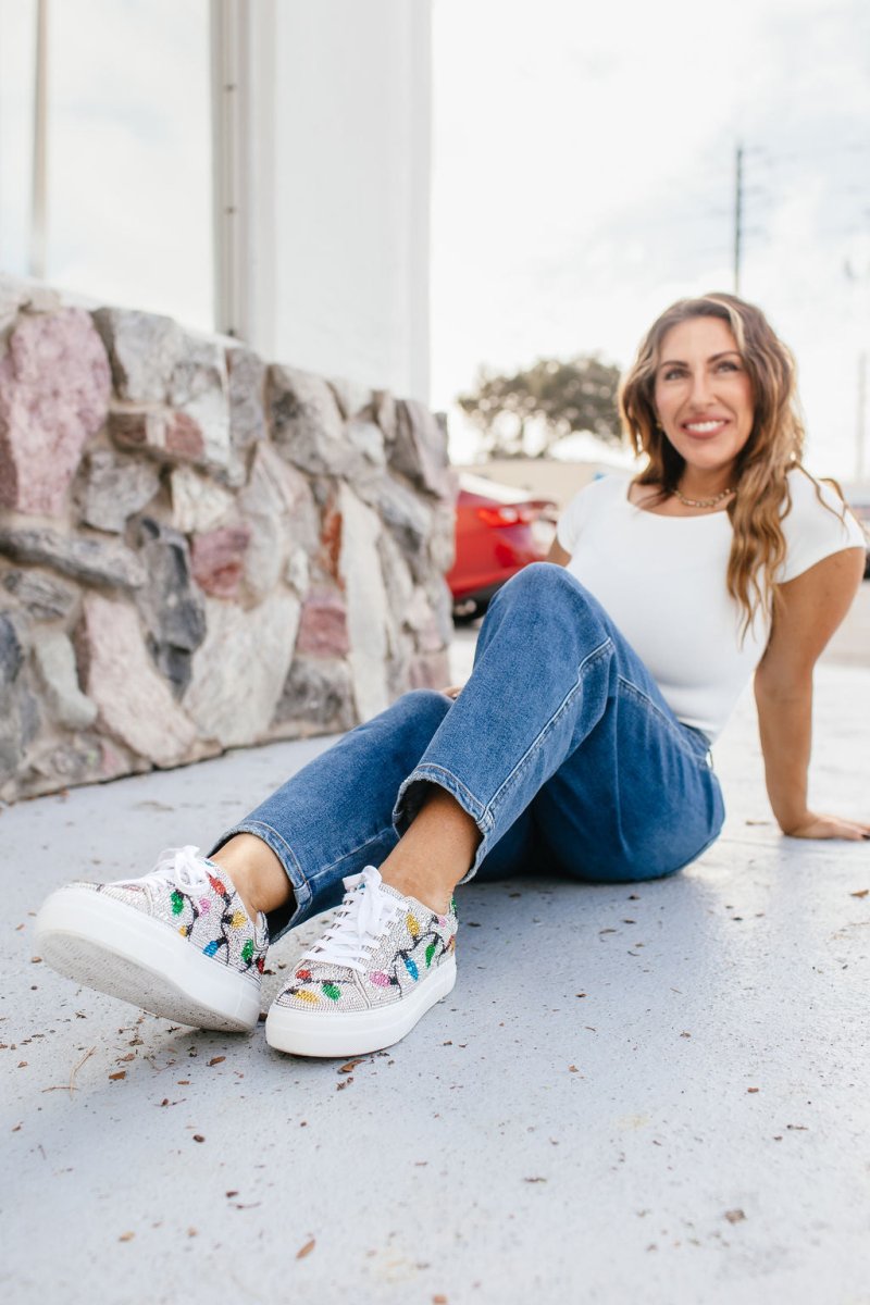 Betsey Johnson Women's Multi Light Sidny Sneakers