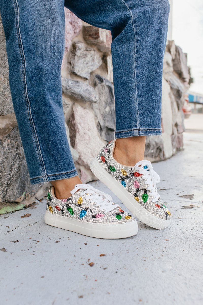 Betsey Johnson Women's Multi Light Sidny Sneakers - Macoma Boutique301 Sneakers
