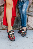 Betsey Johnson Women's Red Plaid Harloe Shoes - Macoma Boutique305 Flats