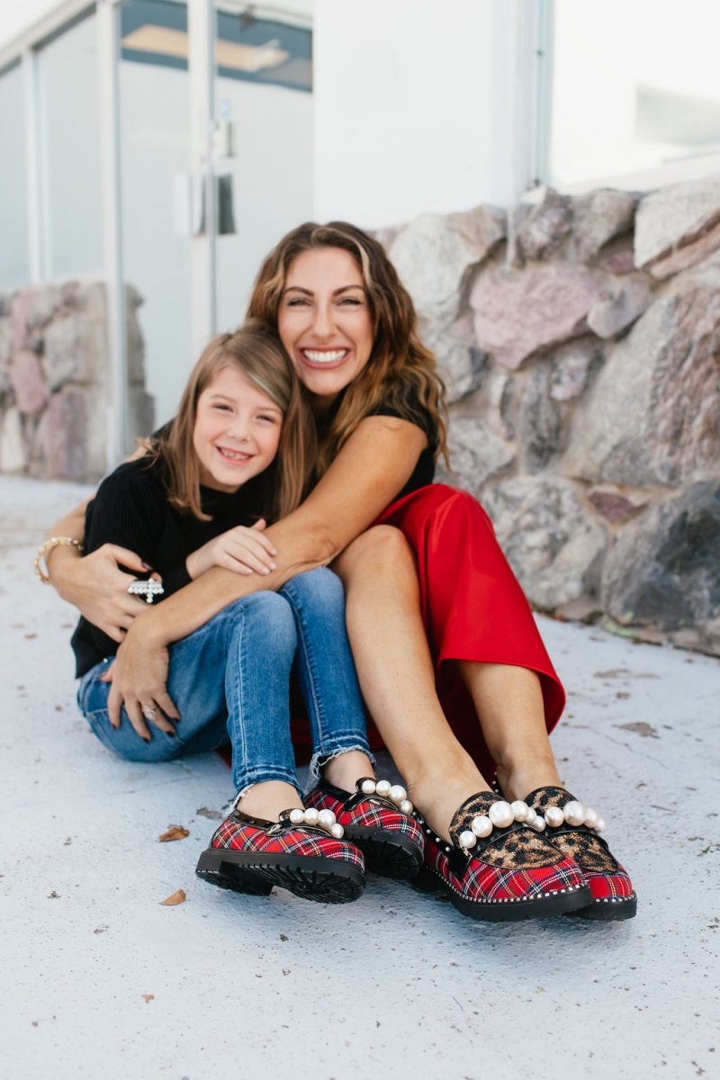 Betsey Johnson Women's Red Plaid Harloe Shoes - Macoma Boutique305 Flats