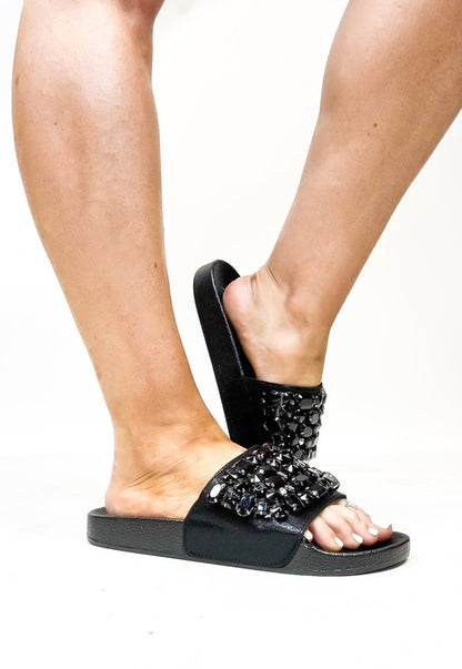 Black Ella Sandals - FINAL SALE - Macoma Boutique304 Sandals