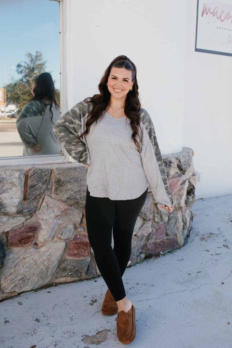 BLACK FRIDAY DEAL: Camo Contrast Top