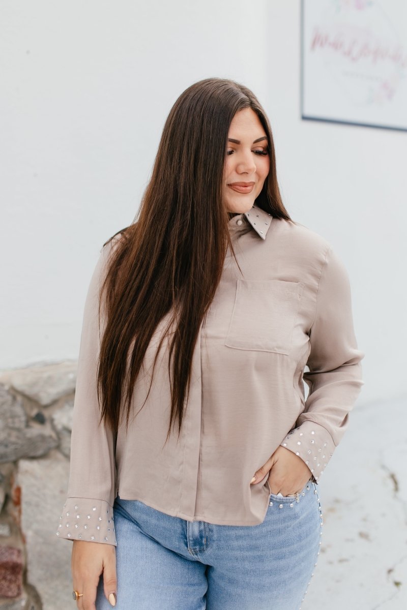 BLACK FRIDAY DEAL: Chic Essence Top In Coco - Macoma Boutique120 Long Sleeve