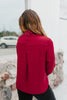 BLACK FRIDAY DEAL: Chic Essence Top In Wine - Macoma Boutique120 Long Sleeve