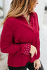 BLACK FRIDAY DEAL: Chic Essence Top In Wine - Macoma Boutique120 Long Sleeve