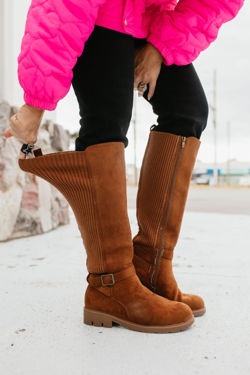 BLACK FRIDAY DEAL: Corky's Tobacco Faux Suede Hay There Boots