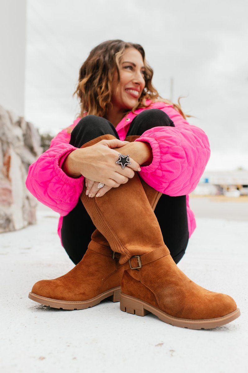 BLACK FRIDAY DEAL: Corky's Tobacco Faux Suede Hay There Boots