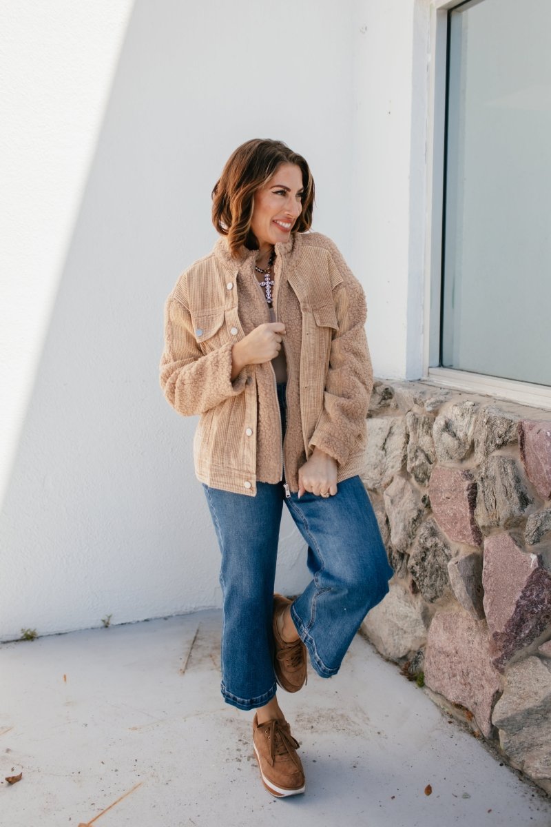 BLACK FRIDAY DEAL: Cozy Corduroy Jacket In Latte
