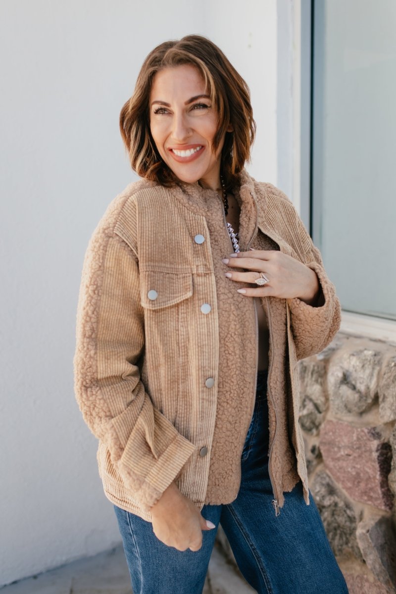 BLACK FRIDAY DEAL: Cozy Corduroy Jacket In Latte