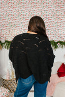 Black Friday Deal Cozy Wave Sweat In Black - Macoma Boutique130 Sweaters