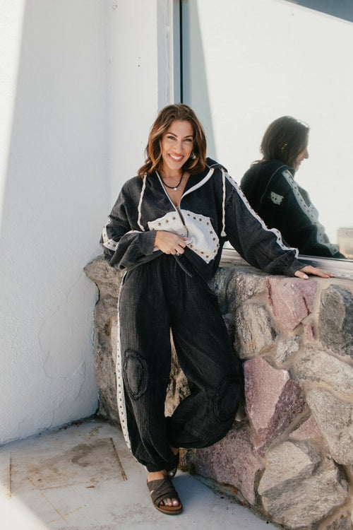 BLACK FRIDAY DEAL: Free Falling Jacket In Black - Macoma Boutique290 Loungewear/Sets
