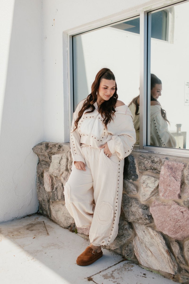 BLACK FRIDAY DEAL: Free Falling Jacket In Natural - Macoma Boutique290 Loungewear/Sets