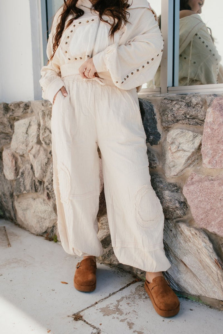 BLACK FRIDAY DEAL: Free Falling Pants In Natural - Macoma Boutique290 Loungewear/Sets