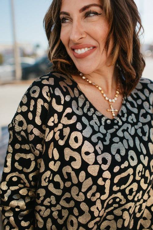 BLACK FRIDAY DEAL: Golden Hour Leopard Sweater - Macoma Boutique130 Sweaters