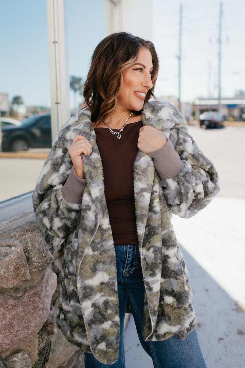 BLACK FRIDAY DEAL: Hideaway Camo Jacket - Macoma Boutique240 Jackets/Blazers