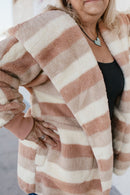 BLACK FRIDAY DEAL: Hideaway Rose Striped Jacket - Macoma Boutique220 Cardigans/Kimonos