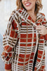 BLACK FRIDAY DEAL: Hideaway Rust Checkered Jacket - Macoma Boutique220 Cardigans/Kimonos