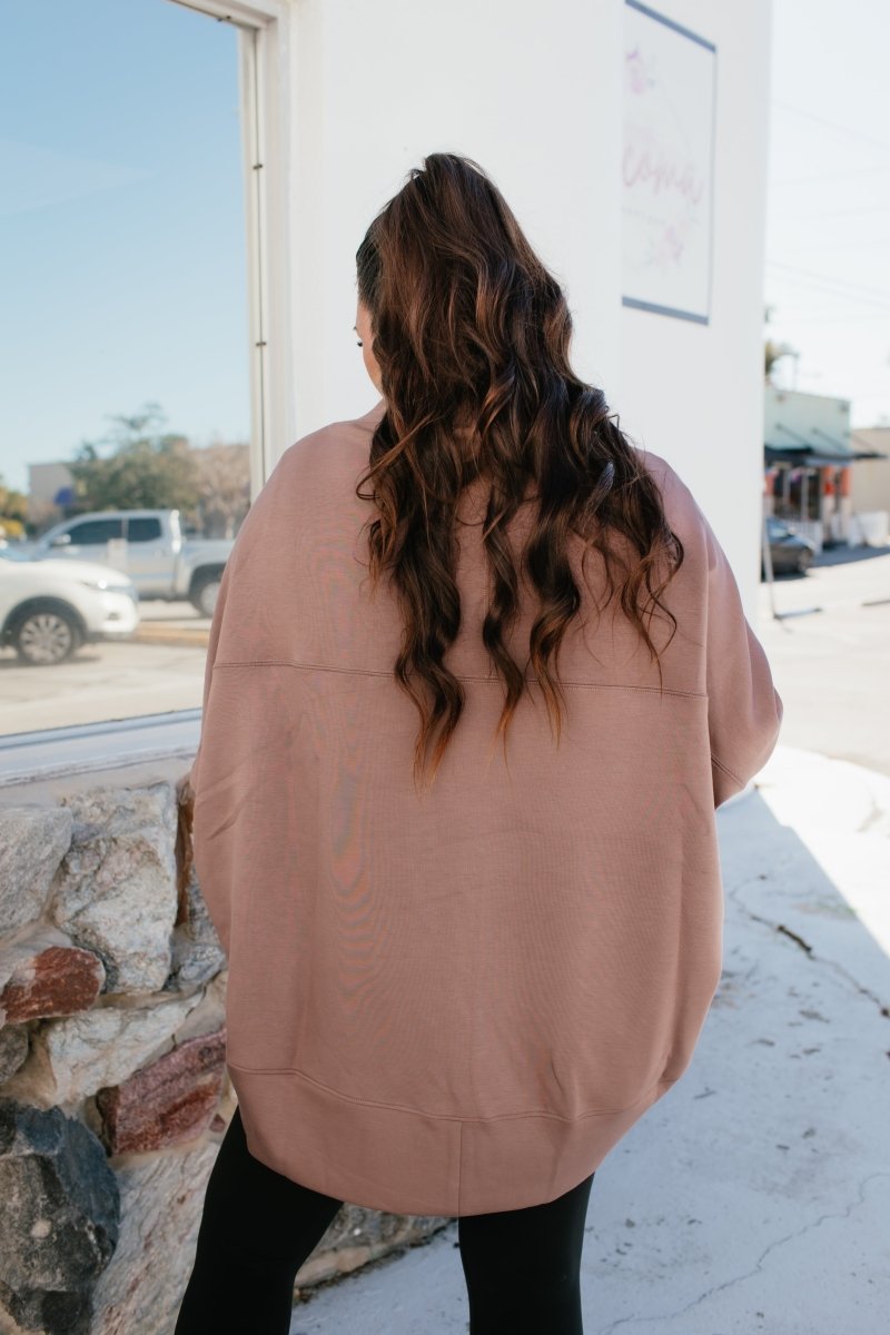 BLACK FRIDAY DEAL: Jetsetter Cardigan In Deep Taupe - Macoma Boutique230 Outerwear