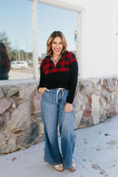 BLACK FRIDAY DEAL: Plaid About You Half Zip Jacket - Macoma Boutique240 Jackets/Blazers