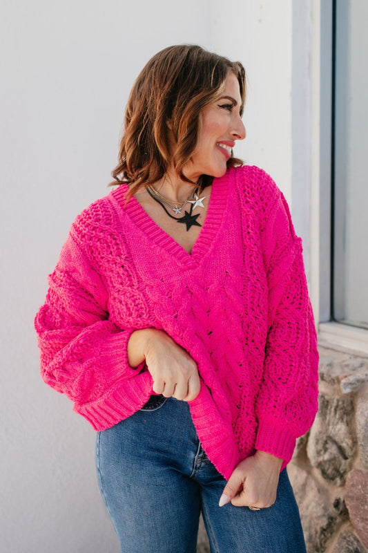 BLACK FRIDAY DEAL: Pretty In Pink Sweater - Macoma Boutique130 Sweaters