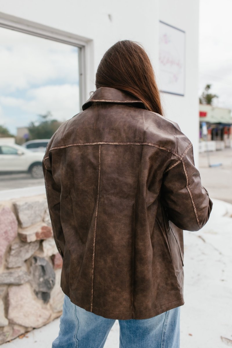 Black Friday Deal: Rebel Jacket In Brown - Macoma Boutique240 Jackets/Blazers