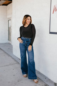 BLACK FRIDAY DEAL: Shimmer And Sheer Top - Reg & Curvy