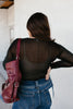 BLACK FRIDAY DEAL: Shimmer And Sheer Top - Reg & Curvy - Macoma Boutique120 Long Sleeve