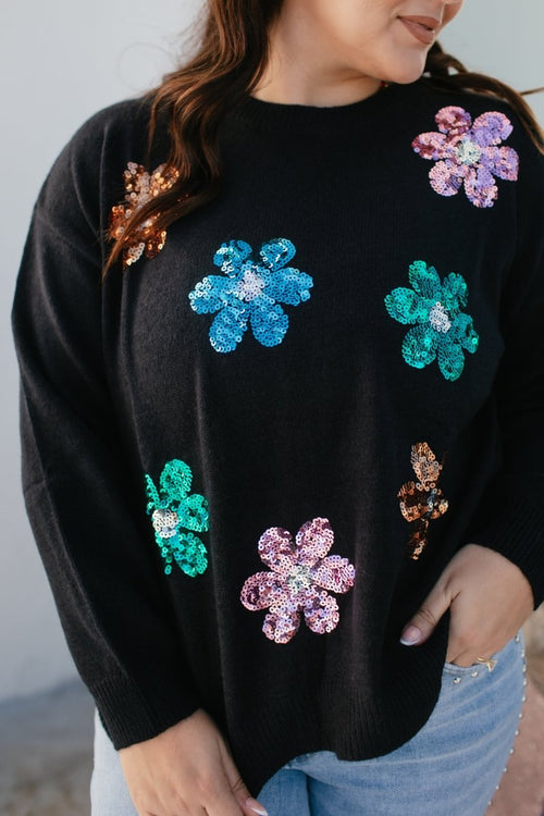 BLACK FRIDAY DEAL: Sparkle Garden Sweater - Macoma Boutique130 Sweaters