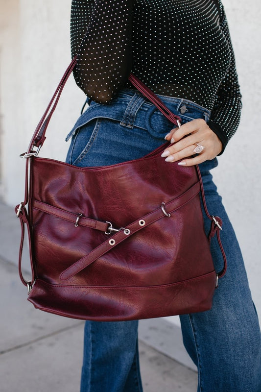 BLACK FRIDAY DEAL: The Essential Bag In Burgundy - Macoma Boutique310 Accessories/Jewelry
